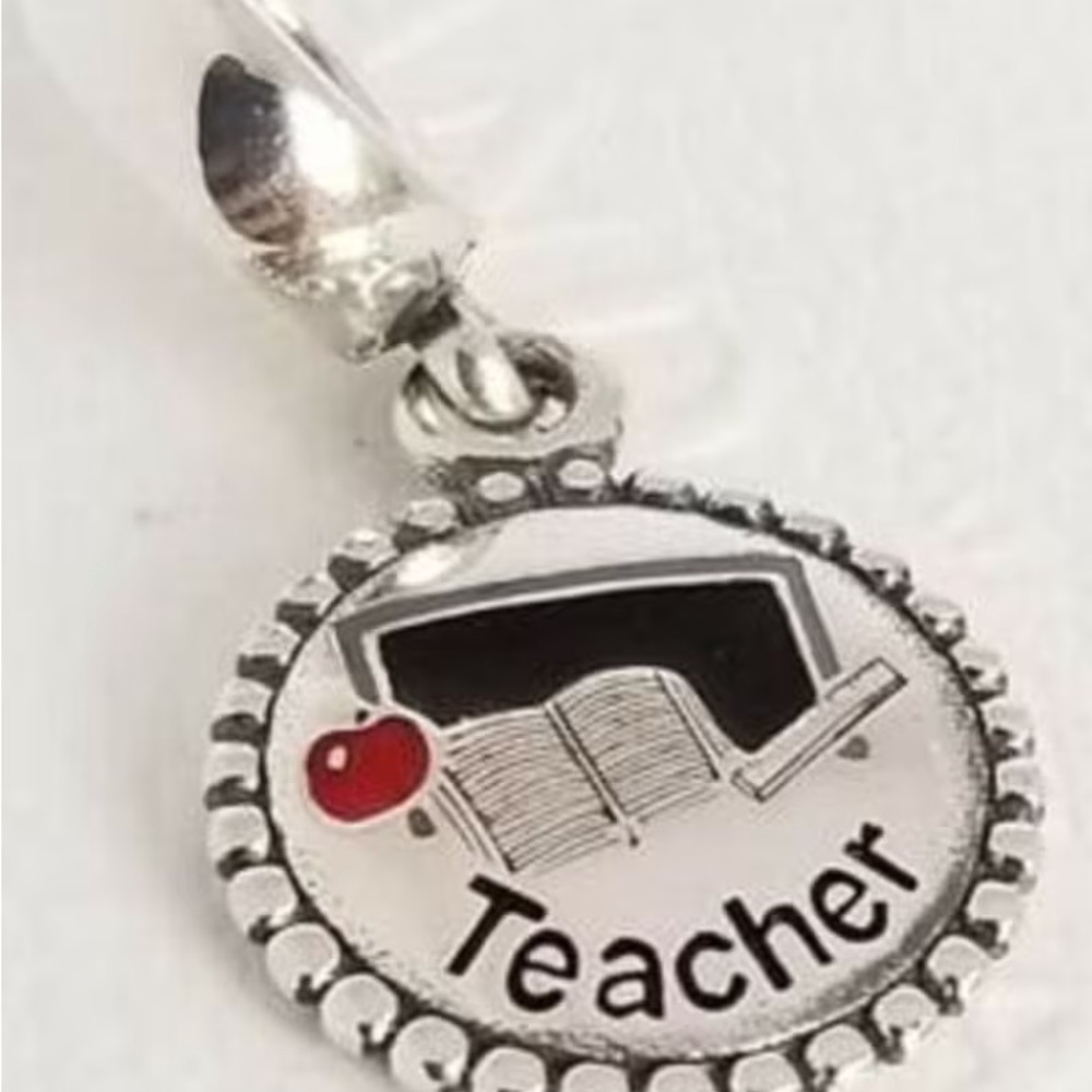 PANDORA Teacher Charm Dangle Sterling Silver 925 Ale in a gift box #203
